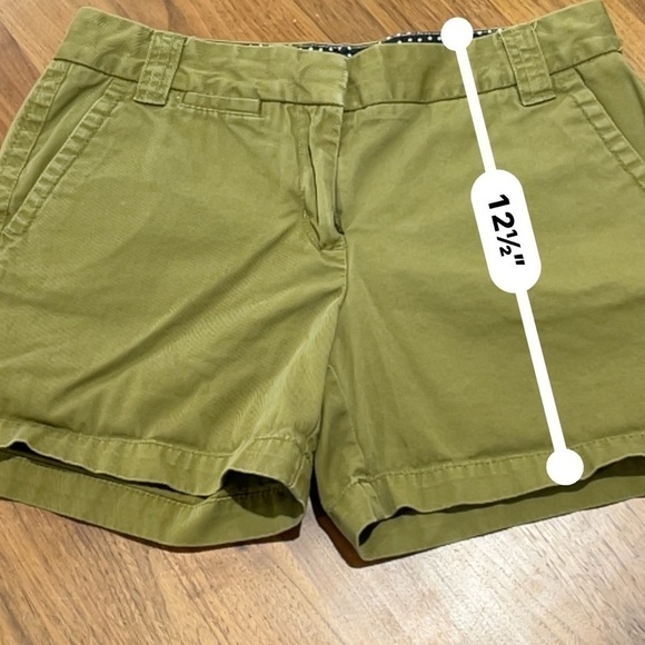 J. Crew stretch chino short size 4 green - Picture 6 of 10